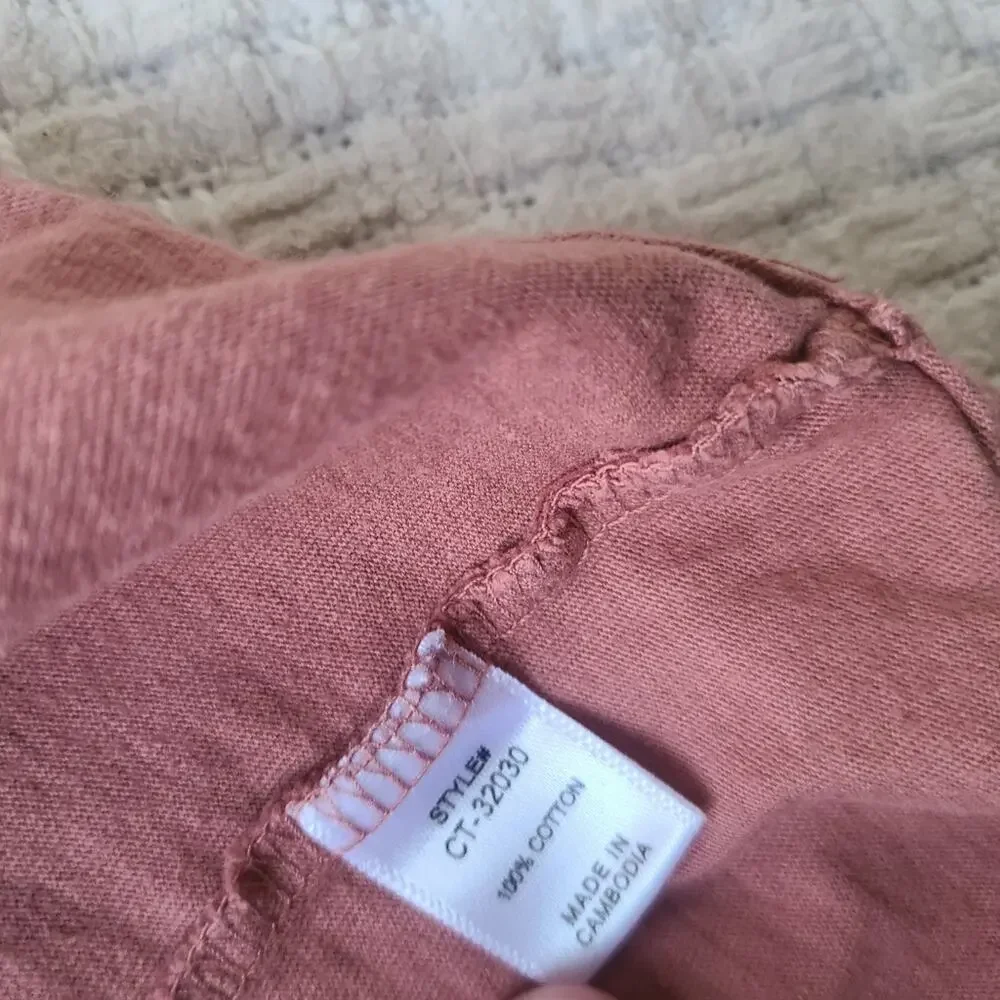Zenana Dip Dye Short Sleeve Round Neck Top Size L - Picture 8 of 8